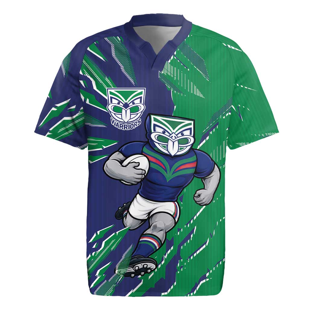 Personalized New Zealand Warriors Rugby Jersey Dynamic Lightning Mascot Rugby Australia