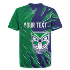 Personalized New Zealand Warriors Rugby Jersey Dynamic Lightning Mascot Rugby Australia
