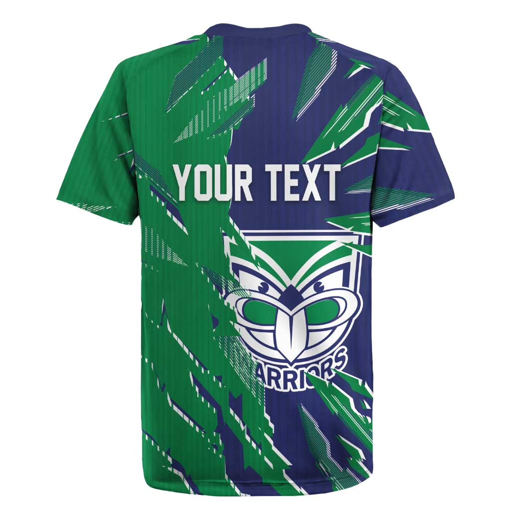 Personalized New Zealand Warriors Rugby Jersey Dynamic Lightning Mascot Rugby Australia