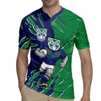 Personalized New Zealand Warriors Rugby Jersey Dynamic Lightning Mascot Rugby Australia