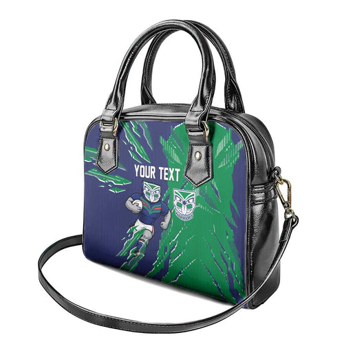 Personalized New Zealand Warriors Shoulder Handbag Dynamic Lightning Mascot Rugby Australia