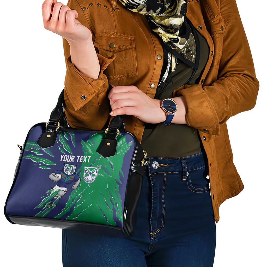 Personalized New Zealand Warriors Shoulder Handbag Dynamic Lightning Mascot Rugby Australia