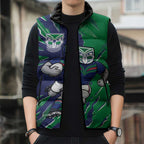 Personalized New Zealand Warriors Sleeveless Puffer Jacket Dynamic Lightning Mascot Rugby Australia