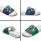 Personalized New Zealand Warriors Slide Sandals Dynamic Lightning Mascot Rugby Australia