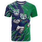 Personalized New Zealand Warriors T Shirt Dynamic Lightning Mascot Rugby Australia