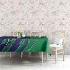 Personalized New Zealand Warriors Tablecloth Dynamic Lightning Mascot Rugby Australia