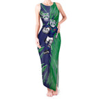 Personalized New Zealand Warriors Tank Maxi Dress Dynamic Lightning Mascot Rugby Australia