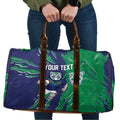 Personalized New Zealand Warriors Travel Bag Dynamic Lightning Mascot Rugby Australia