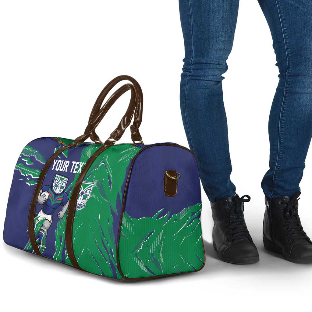 Personalized New Zealand Warriors Travel Bag Dynamic Lightning Mascot Rugby Australia