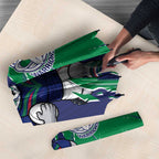 Personalized New Zealand Warriors Umbrella Dynamic Lightning Mascot Rugby Australia