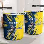 Personalized North Queensland Cowboys Laundry Basket Dynamic Lightning Mascot Rugby Australia