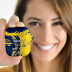 Personalized North Queensland Cowboys AirPods Case Dynamic Lightning Mascot Rugby Australia