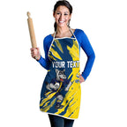 Personalized North Queensland Cowboys Apron Dynamic Lightning Mascot Rugby Australia