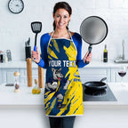 Personalized North Queensland Cowboys Apron Dynamic Lightning Mascot Rugby Australia