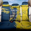 Personalized North Queensland Cowboys Back Car Seat Cover Dynamic Lightning Mascot Rugby Australia
