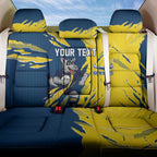 Personalized North Queensland Cowboys Back Car Seat Cover Dynamic Lightning Mascot Rugby Australia