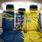 Personalized North Queensland Cowboys Back Car Seat Cover Dynamic Lightning Mascot Rugby Australia