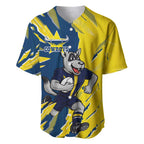 Personalized North Queensland Cowboys Baseball Jersey Dynamic Lightning Mascot Rugby Australia