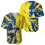 Personalized North Queensland Cowboys Baseball Jersey Dynamic Lightning Mascot Rugby Australia