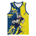 Personalized North Queensland Cowboys Basketball Jersey Dynamic Lightning Mascot Rugby Australia
