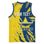 Personalized North Queensland Cowboys Basketball Jersey Dynamic Lightning Mascot Rugby Australia