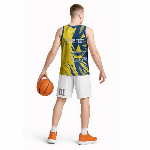 Personalized North Queensland Cowboys Basketball Jersey Dynamic Lightning Mascot Rugby Australia