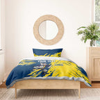 Personalized North Queensland Cowboys Bedding Set Dynamic Lightning Mascot Rugby Australia