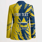 Personalized North Queensland Cowboys Blazer Dynamic Lightning Mascot Rugby Australia