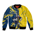 Personalized North Queensland Cowboys Bomber Jacket Dynamic Lightning Mascot Rugby Australia