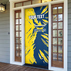 Personalized North Queensland Cowboys Door Cover Dynamic Lightning Mascot Rugby Australia