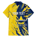 Personalized North Queensland Cowboys Family Matching Long Sleeve Bodycon Dress and Hawaiian Shirt Dynamic Lightning Mascot Rugby Australia