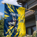 Personalized North Queensland Cowboys Garden Flag Dynamic Lightning Mascot Rugby Australia