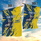 Personalized North Queensland Cowboys Garden Flag Dynamic Lightning Mascot Rugby Australia