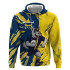 Personalized North Queensland Cowboys Hoodie Dynamic Lightning Mascot Rugby Australia