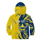 Personalized North Queensland Cowboys Kid Hoodie Dynamic Lightning Mascot Rugby Australia