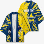 Personalized North Queensland Cowboys Kimono Dynamic Lightning Mascot Rugby Australia