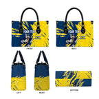 Personalized North Queensland Cowboys Leather Bag Dynamic Lightning Mascot Rugby Australia