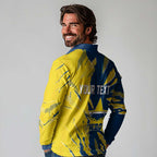 Personalized North Queensland Cowboys Long Sleeve Polo Shirt Dynamic Lightning Mascot Rugby Australia