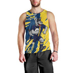 Personalized North Queensland Cowboys Men Tank Top Dynamic Lightning Mascot Rugby Australia