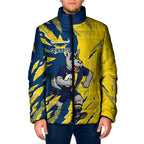 Personalized North Queensland Cowboys Padded Jacket Dynamic Lightning Mascot Rugby Australia
