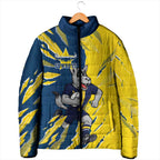 Personalized North Queensland Cowboys Padded Jacket Dynamic Lightning Mascot Rugby Australia