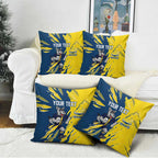 Personalized North Queensland Cowboys Pillow Cover Dynamic Lightning Mascot Rugby Australia