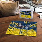 Personalized North Queensland Cowboys Puzzle Dynamic Lightning Mascot Rugby Australia