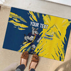 Personalized North Queensland Cowboys Rubber Doormat Dynamic Lightning Mascot Rugby Australia