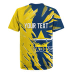 Personalized North Queensland Cowboys Rugby Jersey Dynamic Lightning Mascot Rugby Australia