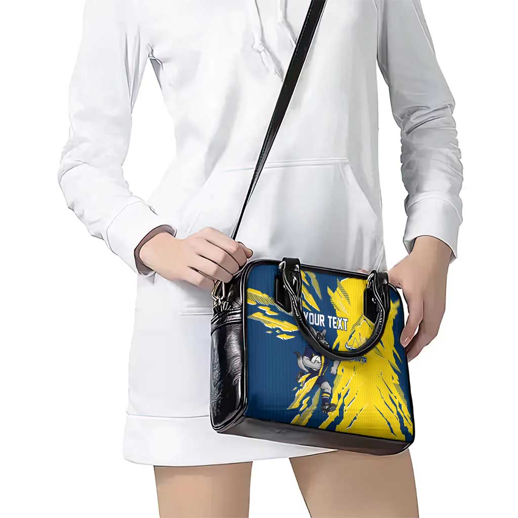 Personalized North Queensland Cowboys Shoulder Handbag Dynamic Lightning Mascot Rugby Australia
