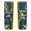 Personalized North Queensland Cowboys Skinny Tumbler Dynamic Lightning Mascot Rugby Australia