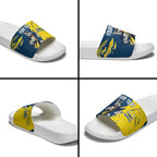 Personalized North Queensland Cowboys Slide Sandals Dynamic Lightning Mascot Rugby Australia