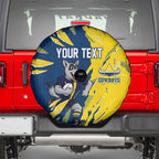 Personalized North Queensland Cowboys Spare Tire Cover Dynamic Lightning Mascot Rugby Australia