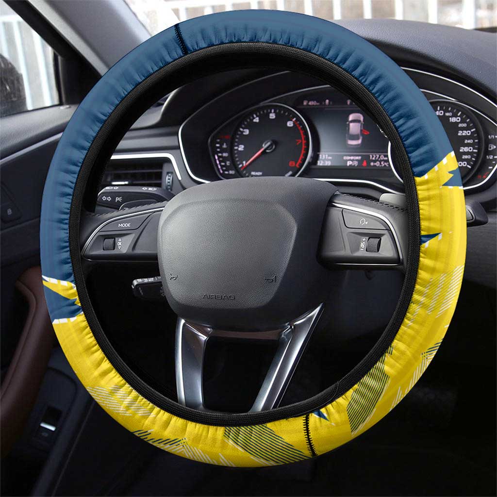North Queensland Cowboys Steering Wheel Cover Dynamic Lightning Mascot Rugby Australia
